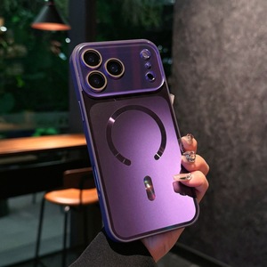 Funda Magnética Original AG de Vidrio Esmerilado Mate para Teléfono Móvil iPhone 17 16 15 14 Pro Max, Cubierta Trasera con Lente de Cámara Colorida Aurora - Product Image 5