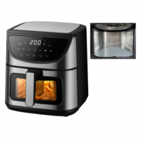 Friteuse à air intelligente de grande capacité 12L - Cuisson automatique pour les côtelettes de poulet/frites - Double usage (domestique/commercial)