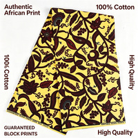 Kain Wax Afrika 100% Katun Super Mewah Hollandais 2025, Kain Wax Asli Lembut untuk Pakaian Pernikahan, Jingsha Dobby Batik untuk Wanita