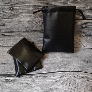 PU Leather <b>Drawstring</b> Pouch <b>Bag</b> - Product Image 3