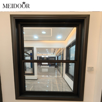 Fenêtres Meidoor avec stores intégrés, persiennes en aluminium, double vitrage, double verre, moustiquaire en PVC, fenêtres à double battant