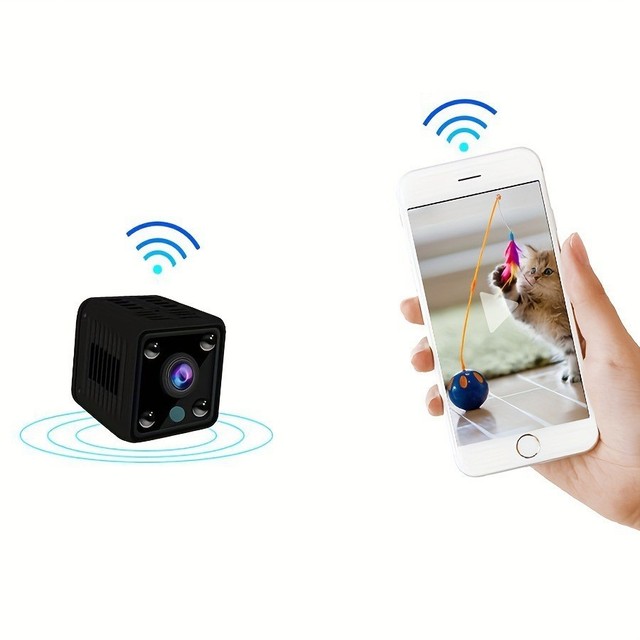 X6 Mini Wireless WiFi Camera 1080P Magnetic Night Vision Security MicroSD Button-Shaped 120 Wide Angle for Baby Pet Monitoring