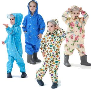 Whole Sale Oem Packable Reflective Custom Print Premium Toddler Rain Jacket <strong>Raincoats</strong> for Children Kids - Product Image 2