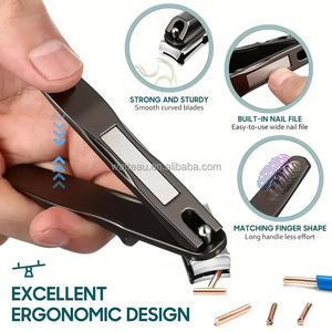 Ensemble professionnel de coupe-<span class=keywords><strong>ongles</strong></span> en acier inoxydable 360°, outils de manucure pour <span class=keywords><strong>ongles</strong></span> incarnés, <span class=keywords><strong>ciseaux</strong></span> à <span class=keywords><strong>ongles</strong></span> personnalisés - Product Image 3