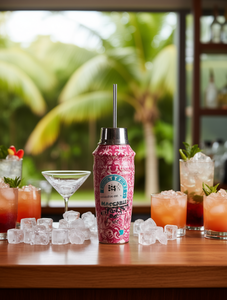 Shaker per Cocktail Doppio Macana in Acciaio Inossidabile con Filtro Stampato per Uso Bar - Product Image 2