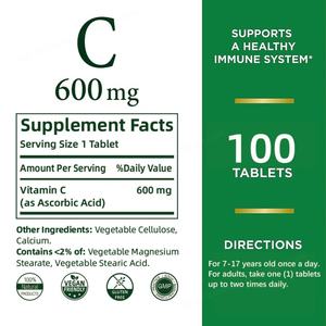 Comprimés de vitamine C VC 600 mg pour le soutien immunitaire quotidien, compléments de vitamine C, saveur super orange, vitamines et compléments - Product Image 4