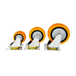 चेंगज़ियांग औद्योगिक कैस्टर व्हील p+ धातु ठोस पहियों 1 1/4 इंच 3/4/5 इंच रोलर असर वाली स्विनी ब्रेक उच्च शक्ति लंबी - Product Image 6