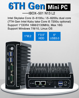 Mini PC Fanless Intel Core i3-8130U DDR4 DP Double Affichage M.2 NVMe Compact pour Terminal Médical en Aluminium