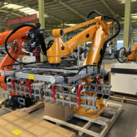 Robot de manutention industriel automatique, bras robotique pour la palettisation en entrepôt, le chargement, le déchargement et l'empilage de cartons, sacs et boîtes