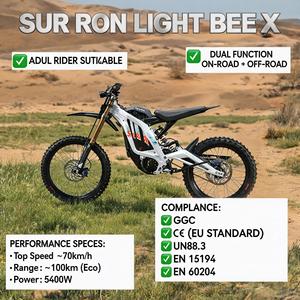 Surron Light Bee <span class=keywords><strong>X</strong></span> Moto Elettrica Fuoristrada 10000W Dirt Bike 72V 35Ah Nuova per Guida su Sentieri - Product Image 2