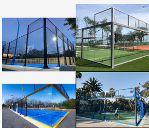 Pista de tenis de Padel panorámica, diseño novedoso y bonito, novedad - Product Image 6