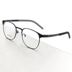 Montures de lunettes de sport ultra-légères en acier inoxydable à monture complète <span class=keywords><strong>2022</strong></span> Lunettes ovales de style nouveau été avec vis 2212 - Product Image 1