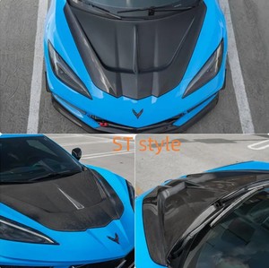 C8 yeni kaput ST tarzı karbon Fiber ön kaput kaput için C8 C8 Z07 <span class=keywords><strong>Stringray</strong></span> Z06 Eray 2019 ila 2024 - Product Image 2