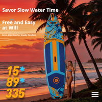 Planche de paddle gonflable, planche de surf SUP large anti-basculement pour adultes, planche de paddle aquatique pour la pêche à la ligne