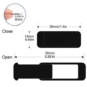 Cache-webcam personnalisable pour ordinateur portable et PC, coulissant, disponible en plusieurs couleurs, cadeau promotionnel d'entreprise personnalisé - Product Image 4