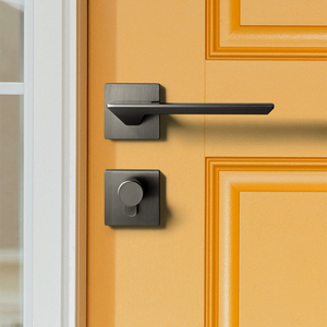 Thiết Kế Thời Trang Front Matt Đen Cửa Xử Lý Ổ Khóa Thép Không Gỉ Cửa Ổ Khóa Nội Thất Cửa Xử Lý Khóa Lockset - Product Image 5