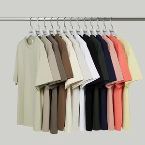 T-<span class=keywords><strong>shirt</strong></span> en coton vierge surdimensionné 190 GSM personnalisé avec finition respirante anti-rétrécissement et anti-boulochage, <span class=keywords><strong>tee</strong></span>-<span class=keywords><strong>shirt</strong></span> streetwear décontracté pour hommes OEM - Product Image 1