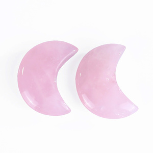 Venta al por Mayor de Piedras de Cristal de Aventurina <span class=keywords><strong>Verde</strong></span> Natural Talladas en Forma de <span class=keywords><strong>Luna</strong></span> y Cuarzo Rosa, Artesanía, Curación Espiritual, Regalo, Pequeña Decoración para el Hogar - Product Image 2