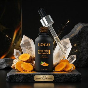 Suero Natural de Ácido Kójico y Cúrcuma para Corregir Manchas Oscuras, Esencia Facial Iluminadora, Alivio de Imperfecciones, Cuidado de Granos, Marca Privada - Product Image 1
