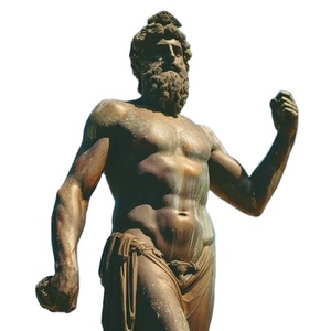 Reproducción de <span class=keywords><strong>Escultura</strong></span> <span class=keywords><strong>Griega</strong></span> de Fábrica, <span class=keywords><strong>Escultura</strong></span> Metálica Artesanal, Estatua de Bronce de <span class=keywords><strong>Zeus</strong></span> o Poseidón - Product Image 2