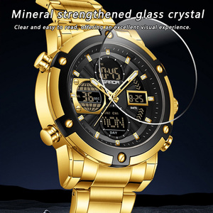 Sanda 6333 Men's Fashion Business Digital Watch, Bestselling Multi-functional Waterproof Wristwatch with Countdown <b>Timer</b> & Alarm - Product Image 6