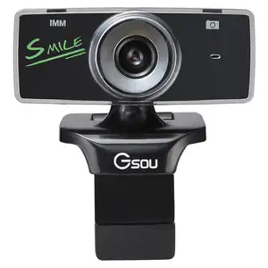 Gsou B18s Usb 2.0 Hd Webcam Aandrijving Computer Camera Met Microfoon Mic 30W Pixels-Zwart