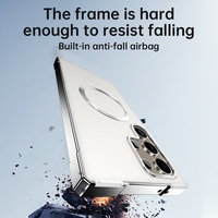 Coque Magnétique avec Cadre en Métal Aluminium et Dos Rigide PC de Protection Militaire pour Samsung Galaxy S25 Ultra S24 Ultra