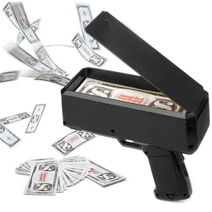 Hot Selling Prop Money Shooter Gun 2023-1b Laat Het Regen Schieten Geld Handheld Cash Gun Speelgoed Voor Party Game