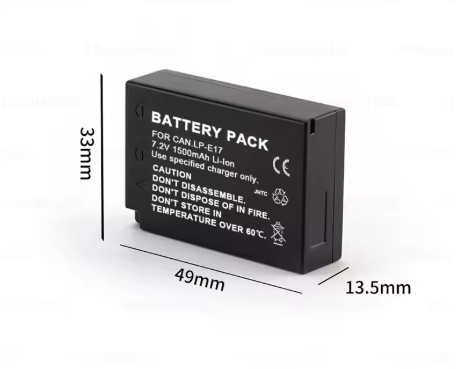 For EOS Series LP-E17 7.2V Rechargeable Camera Battery for 200D M3 M5 M6 T6i T8i 750D 760D 800D 850D 8000D 250D DSLR-in Stock