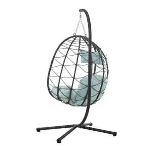 Support de chaise suspendue en acier moderne pour l'extérieur, chaise suspendue de patio, support de chaise suspendue pour chambre à coucher, salon, balcon, jardin - Product Image 2
