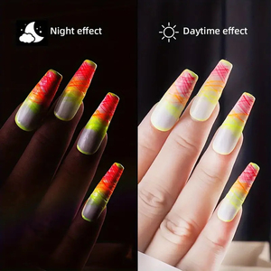 Gel UV/LED fluorescente de 8 colores para <span class=keywords><strong>uñas</strong></span>, efecto telaraña, que brilla <span class=keywords><strong>en</strong></span> la oscuridad, para arte de <span class=keywords><strong>uñas</strong></span>, proveedor OEM, venta al por mayor - Product Image 6
