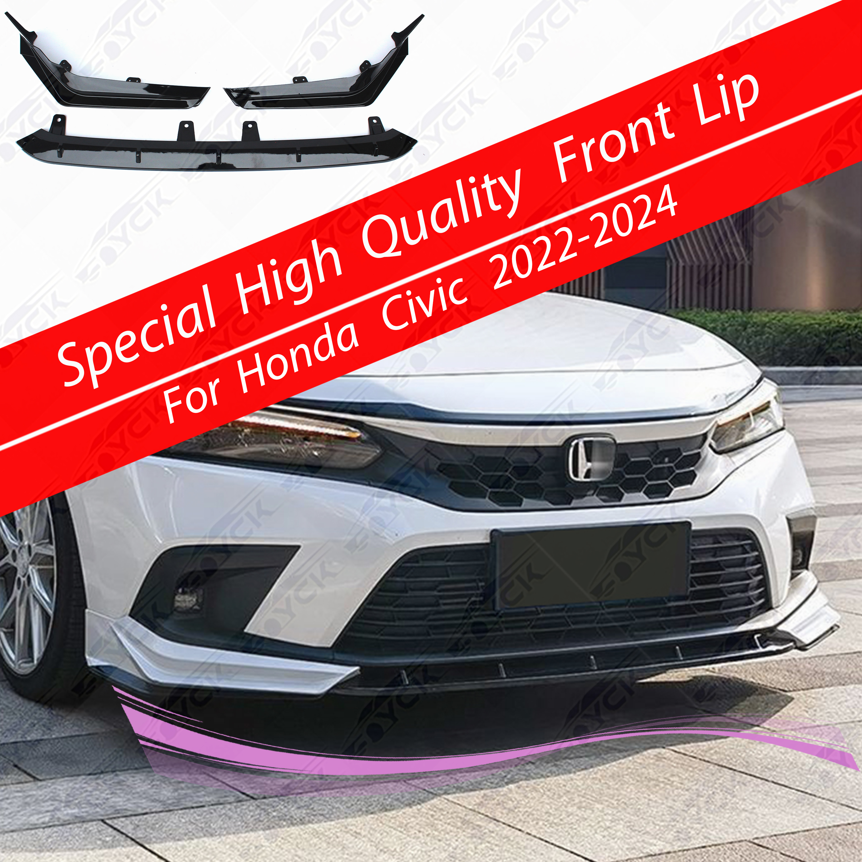 Honda Accord 10.5th Gen Facelift Aftermarket Parts - Yofer USA Front Lip Splitter PP– Performance SpeedShop