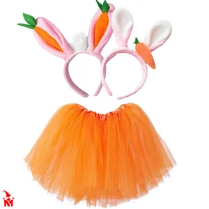 Bandeau Cosplay animé E1791 pour filles, jupe gaze, serre-tête en peluche, oreilles de lapin, cadeau de fête, lapin de pâques
