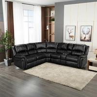 Sofá Seccional Reclinable Eléctrico Moderno HOMERS con Altavoz Bluetooth y Masaje, Sofá Reclinable Eléctrico para Cine en Casa