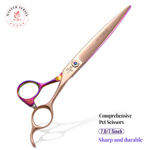 Fenice Color Contraste Diseño Aseo de mascotas Tijeras rectas Tijeras de peluquería <span class=keywords><strong>canina</strong></span> Tijeras - Product Image 2