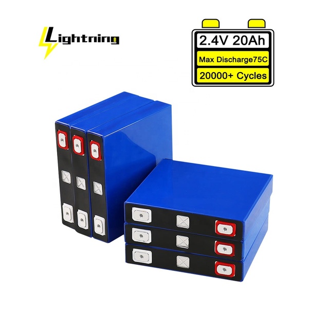 For for LTO 2.4V 10Ah 20Ah 30Ah Battery Energy Cell Prismatic Lithium Titanate Grade Yinlong 20000 Cycle 88.7Wh/L