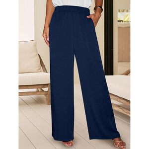 Mono sin mangas con cuello en V para mujer, de cintura alta, pierna ancha, informal, transpirable, de una pieza, para uso diario y viajes - Product Image 6