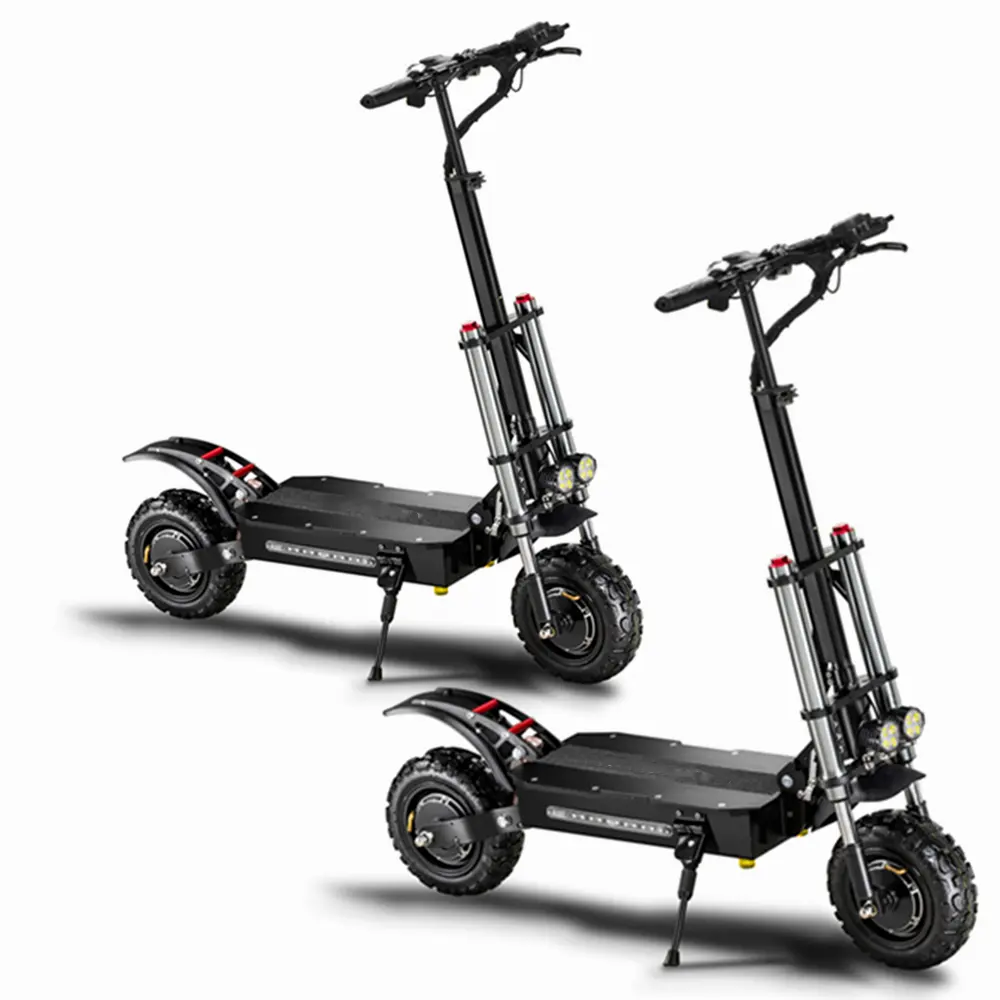 Aluminium 5400W 11 pouces 200Kg charge enfants pliant Scooter électrique pour adulte