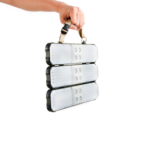 Lanterne de jardin imperméable à haut lumen, lampe de camping LED rechargeable par USB et solaire, éclairage portable extérieur en ABS, barbecue, randonnée - Product Image 4