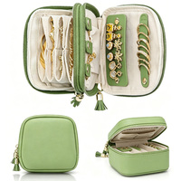 Sac de rangement pliable pour bijoux, pochette de rangement multi-poches pour collier, cadeau de voyage