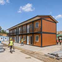 Maison préfabriquée en conteneur détachable, logement modulaire pour chantier, bureau et dortoir de travailleurs