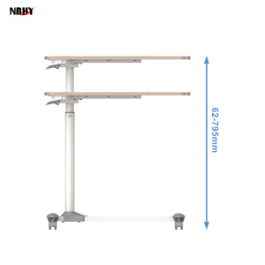NBHY <b>Sit</b> <b>Stand</b> Mobile Gas Lift Pneumatic Lifting Height Adjustable <b>Desk</b> <b>Up</b> <b>down</b> Adjustable Office Table - Product Image 4