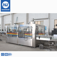 Machine de remplissage automatique haute productivité 6000 bph pour bouteilles PET de boissons gazeuses, eau et huile, avec moteur et contrôle PLC