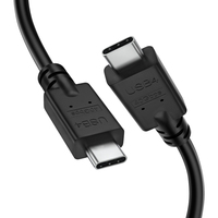 Kabel data USB4 Tipe C ke kabel 8K ganda tipe C transmisi 40Gbps PD240W kompatibel thunderbolt 4 dengan iph 15 kabel data