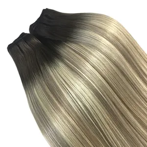 100% Vierge Cheveux Double Dessiné Balayage Machine Trame-Haute Qualité Russe Cheveux Volume