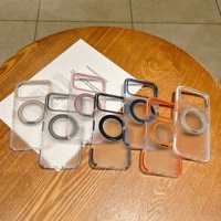 Coque mate pour iPhone 17 Pro avec support rotatif à rayures ondulées, protection latérale pour iPhone 18 Pro/16/15