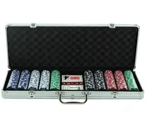 Chips de poker personalizados da argila 500 peças