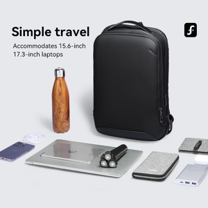 <span class=keywords><strong>Mochila</strong></span> de tendencia de moda Honorisk, <span class=keywords><strong>mochila</strong></span> impermeable de tela de alta calidad para ordenador portátil, bolsa de viaje de negocios expandible con USB - Product Image 3
