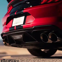 Usine PP matériel brillant noir Kit de carrosserie GT350 Style pare-chocs de voiture lèvre de diffuseur arrière pour Mustang 2018-2022