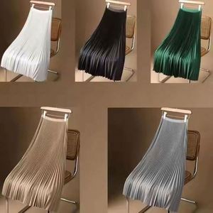 HOT SALE CHEAP Summer Women's Plus Size Casual A-Line Solid Chiffon <b>Skirt</b> Natural Waist Quick Dry - Product Image 6